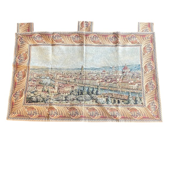 Vintage Florence Italy Cityscape Tapestry Wall Hanging Art‎ Decor